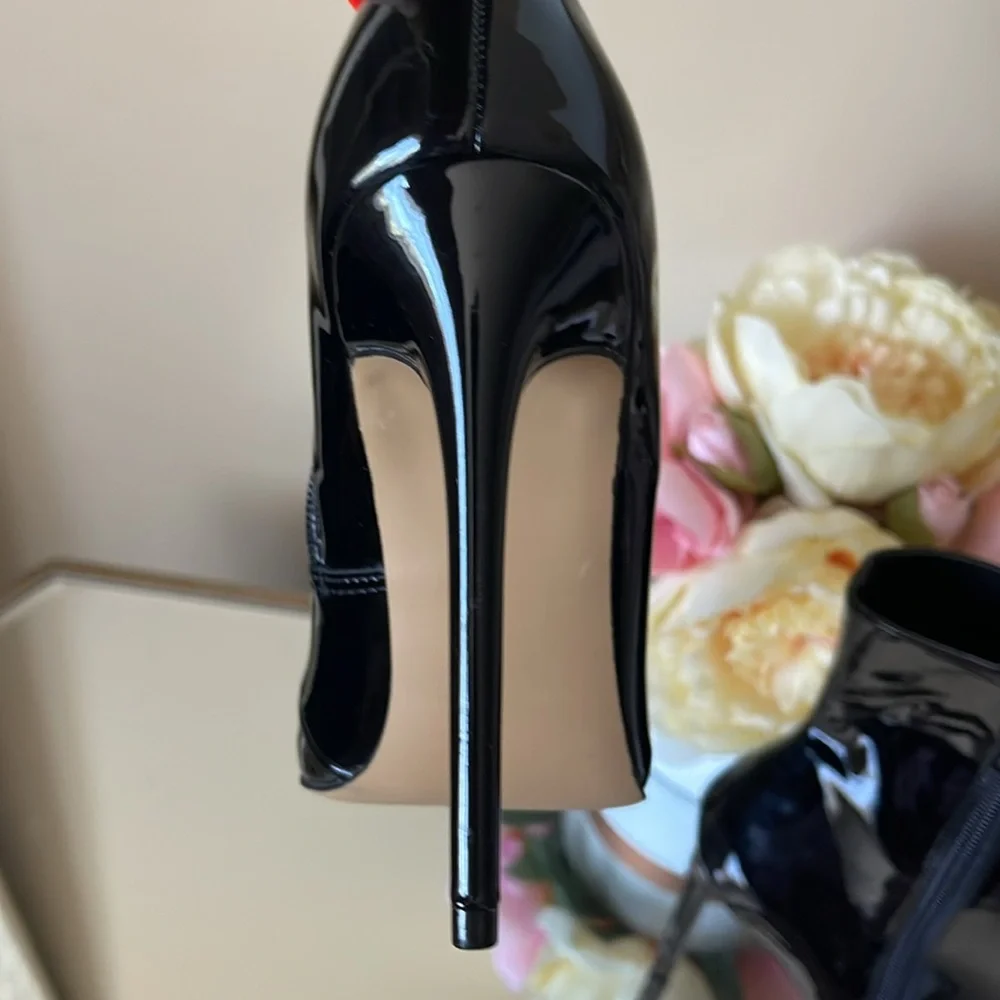 Steve Madden Wagner patent heeled booties - Picture 11 of 16